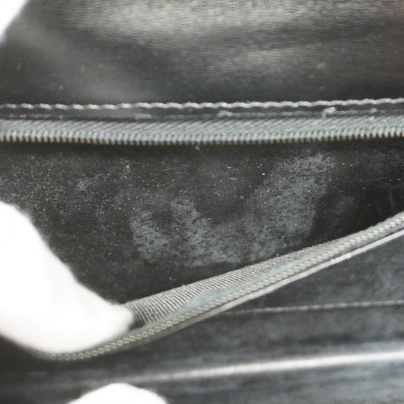 Celine Shoulder Bag Leather Black Women's - Picture 10 of 16